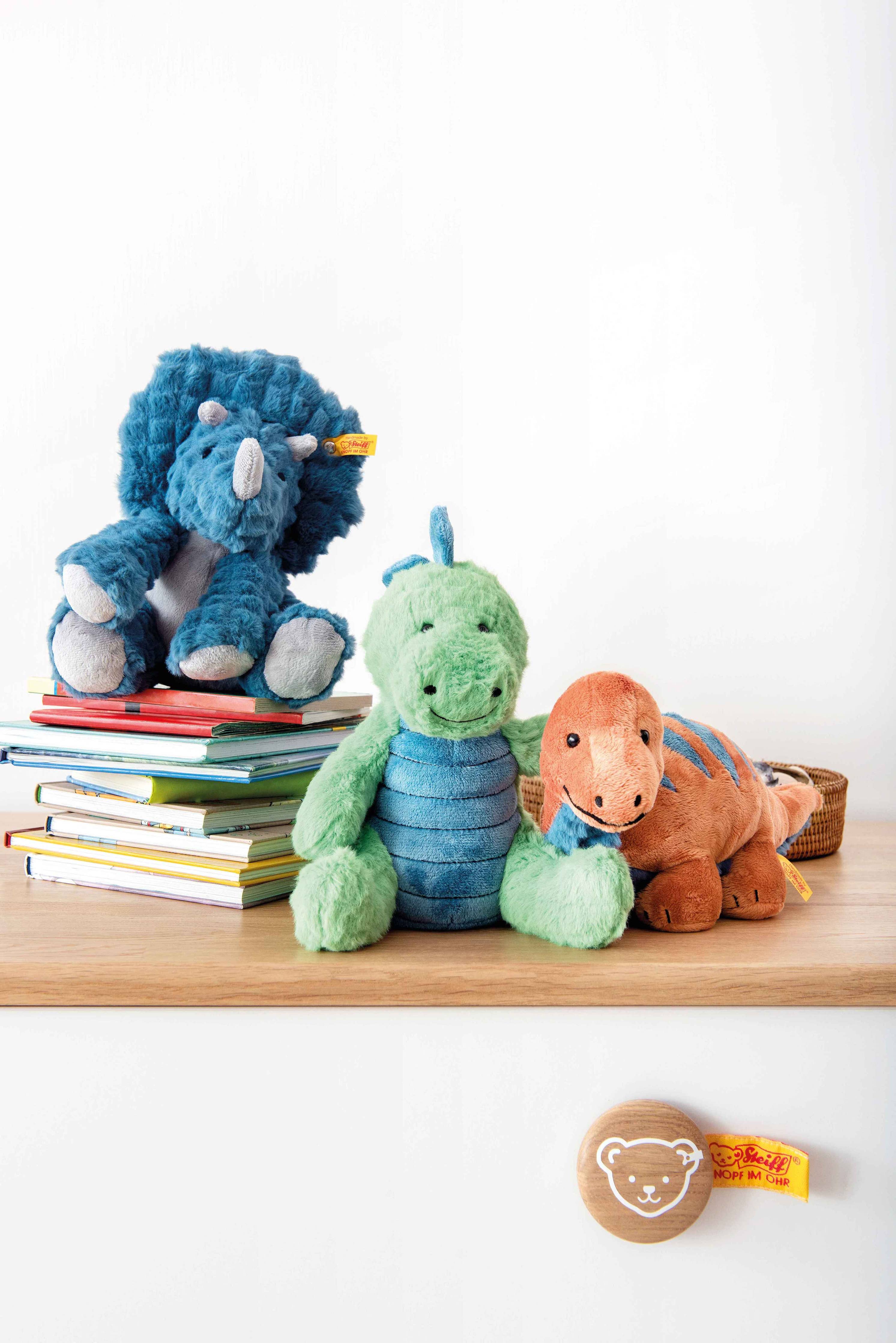 Dixi Triceratops Dinosaur Plush Toy, 11 Inches
