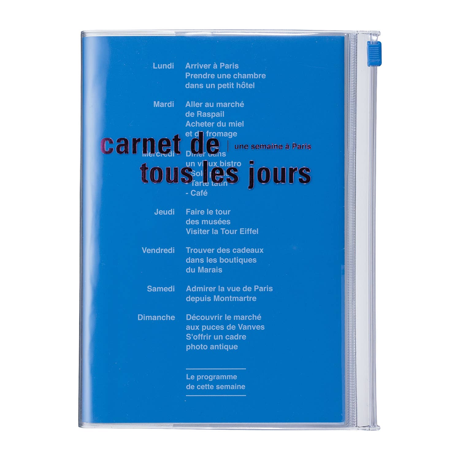 Eco-Friendly! B6 Zipper Notebook/tous les jours: Vivid Pink