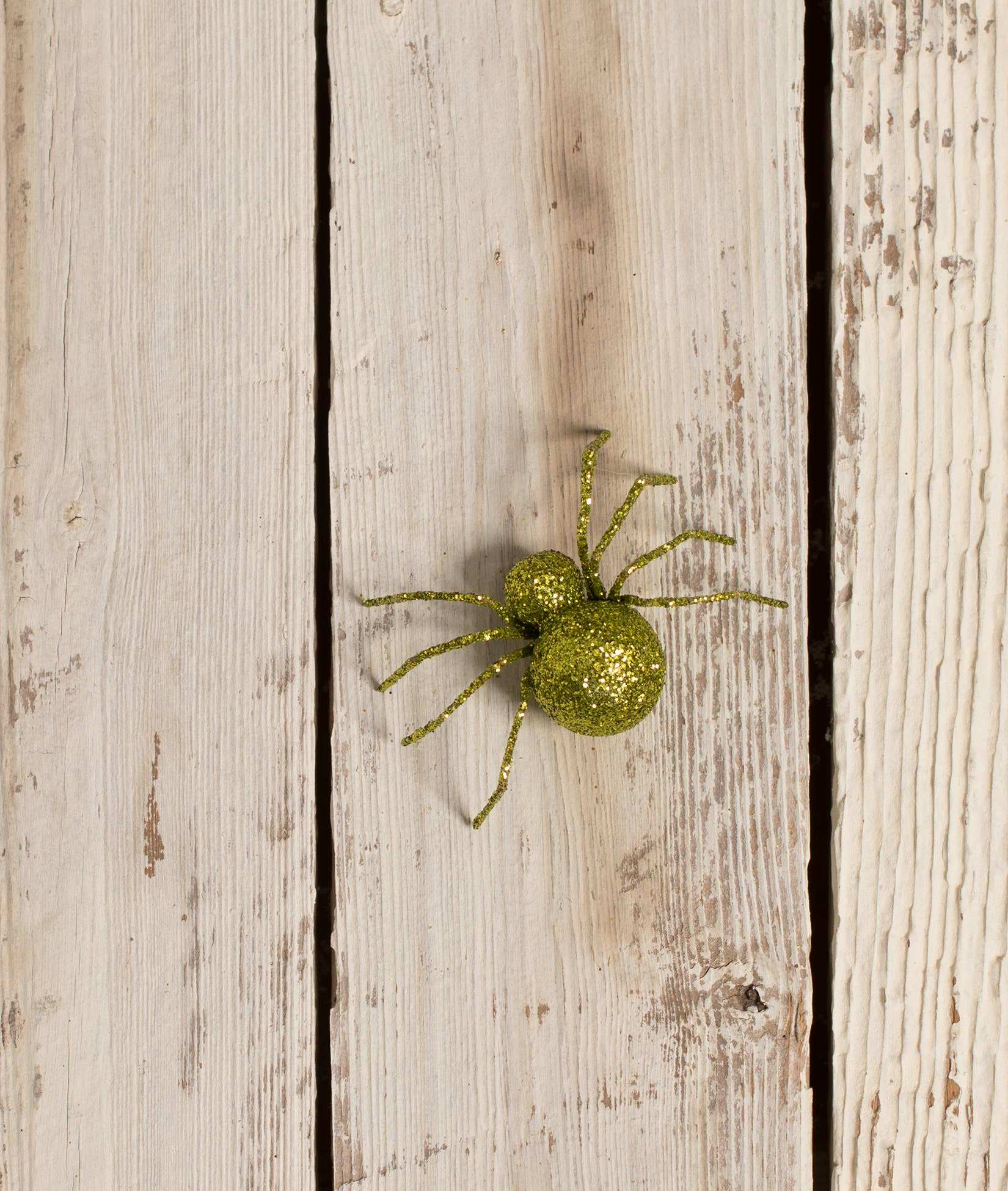 Glittered Spider Green