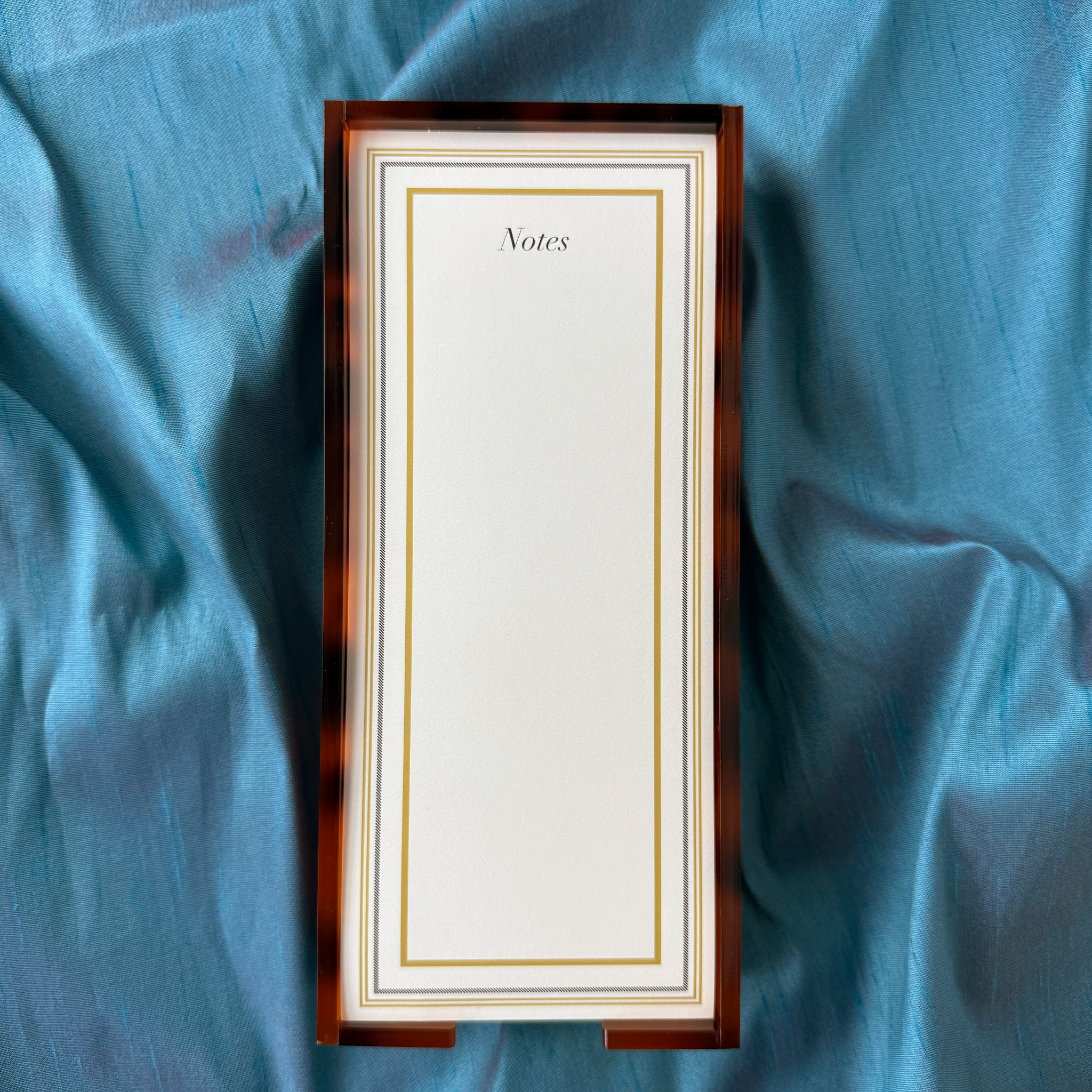 Tortoiseshell Acrylic Tray and Notepad - MCM