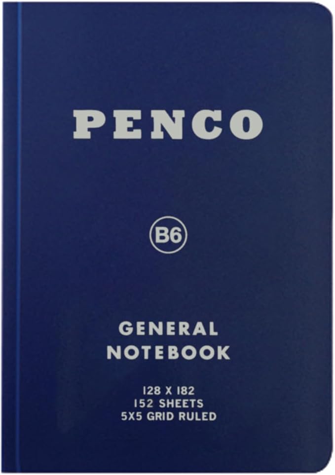 Penco Soft PP Grid Notebook – B6 Navy