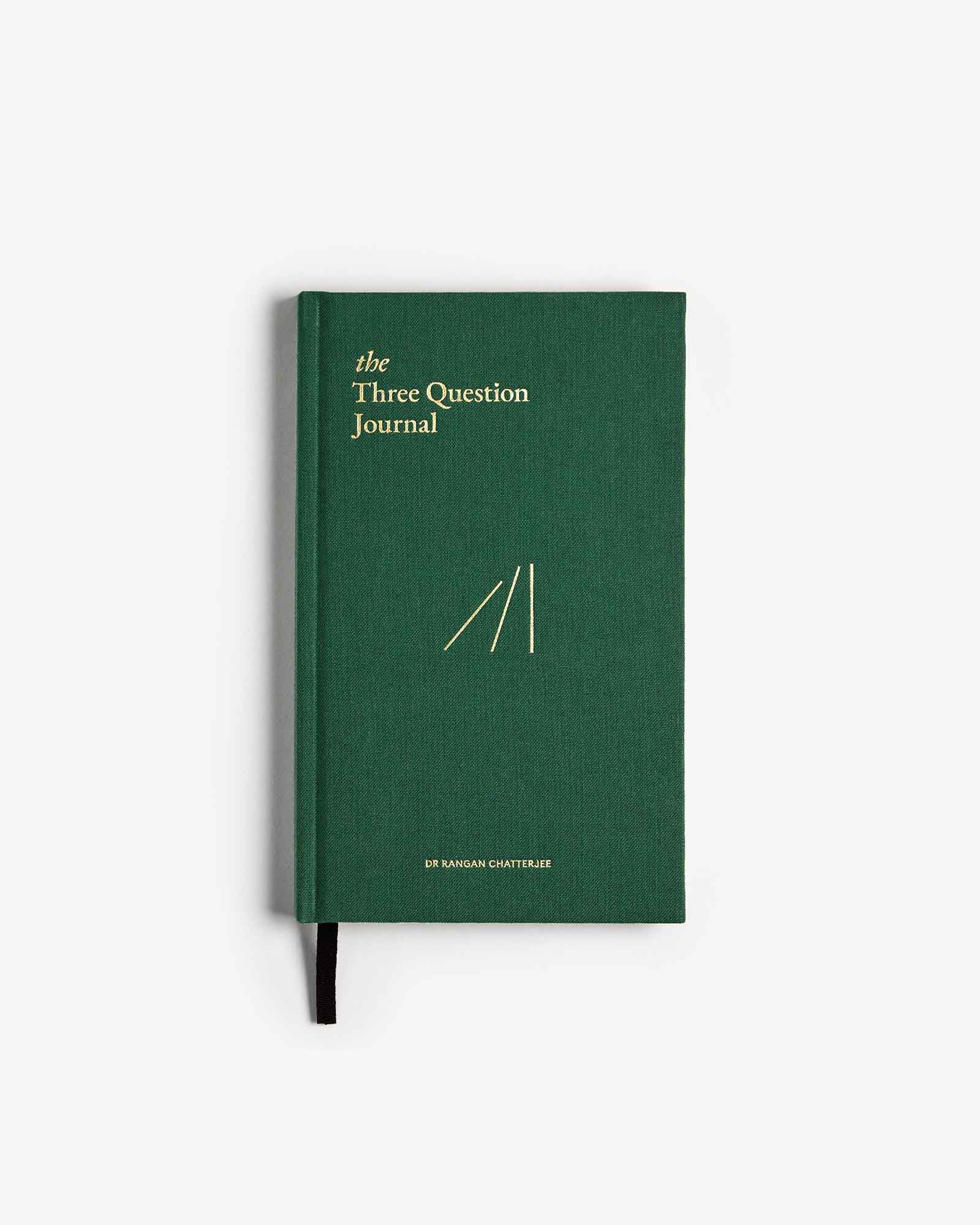 The Three Question Journal Green