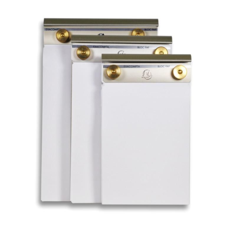 Brass Desk Pad - 4 x 6.25 with Blank Paper