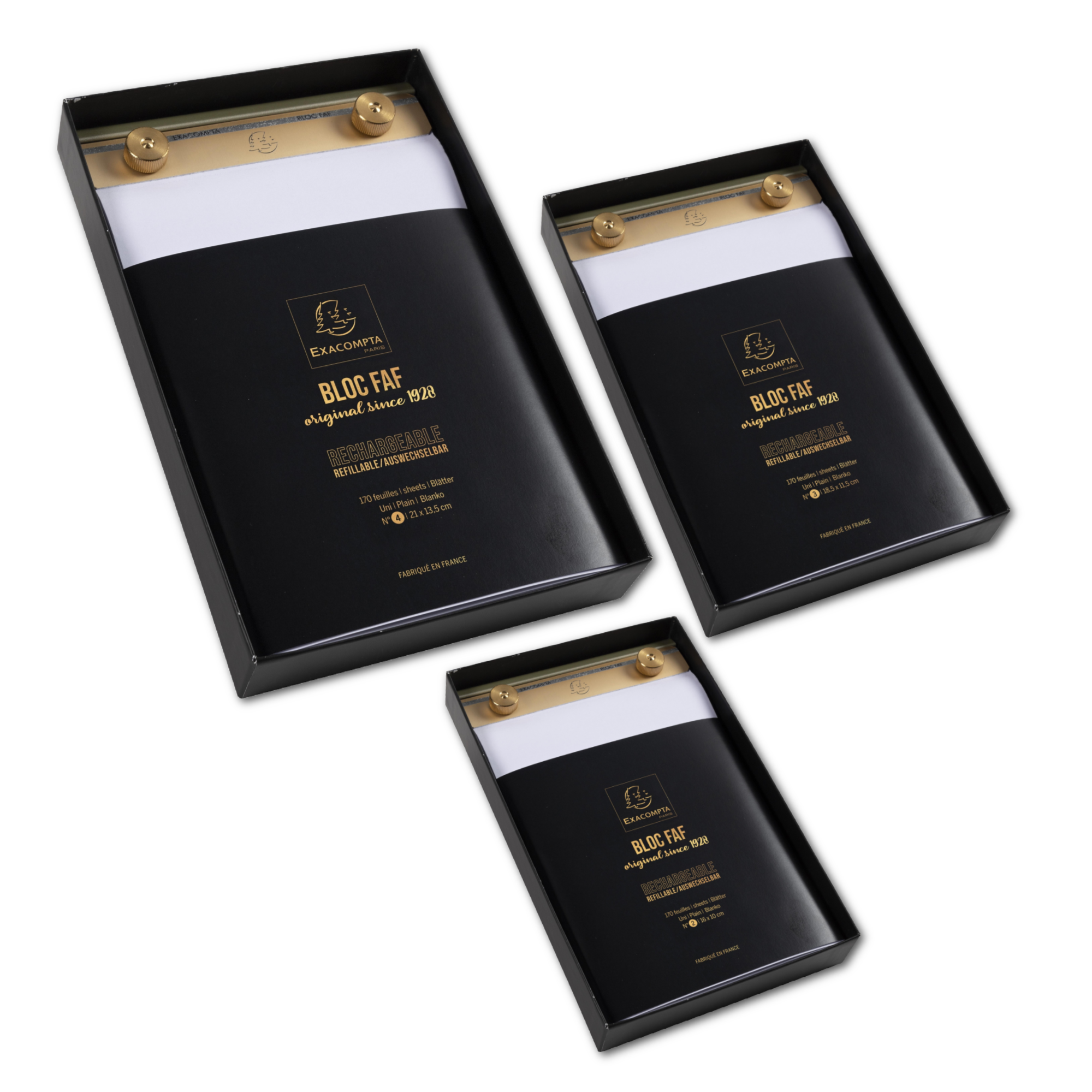 Brass Desk Pad - 4 x 6.25 with Blank Paper