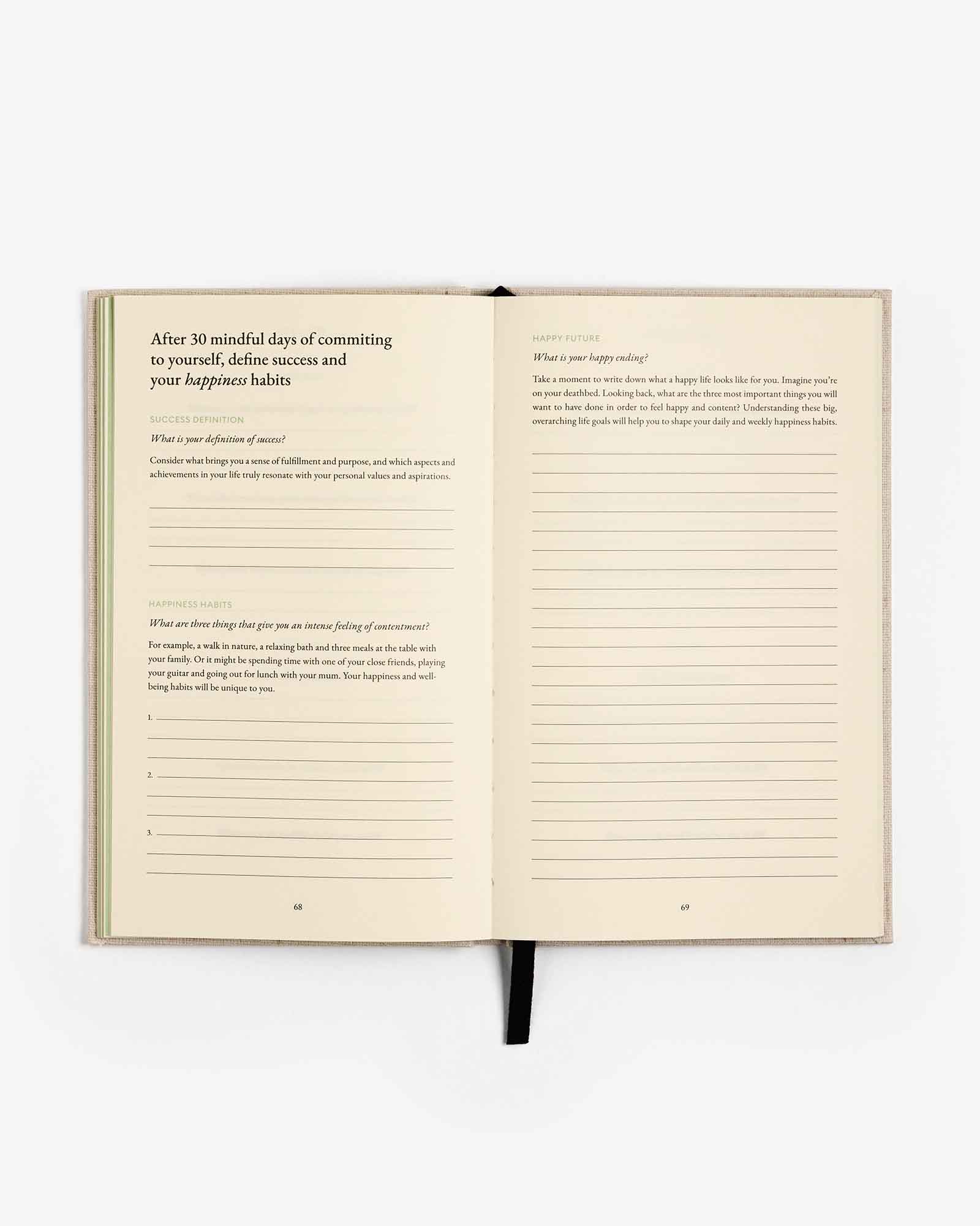 The Three Question Journal Green