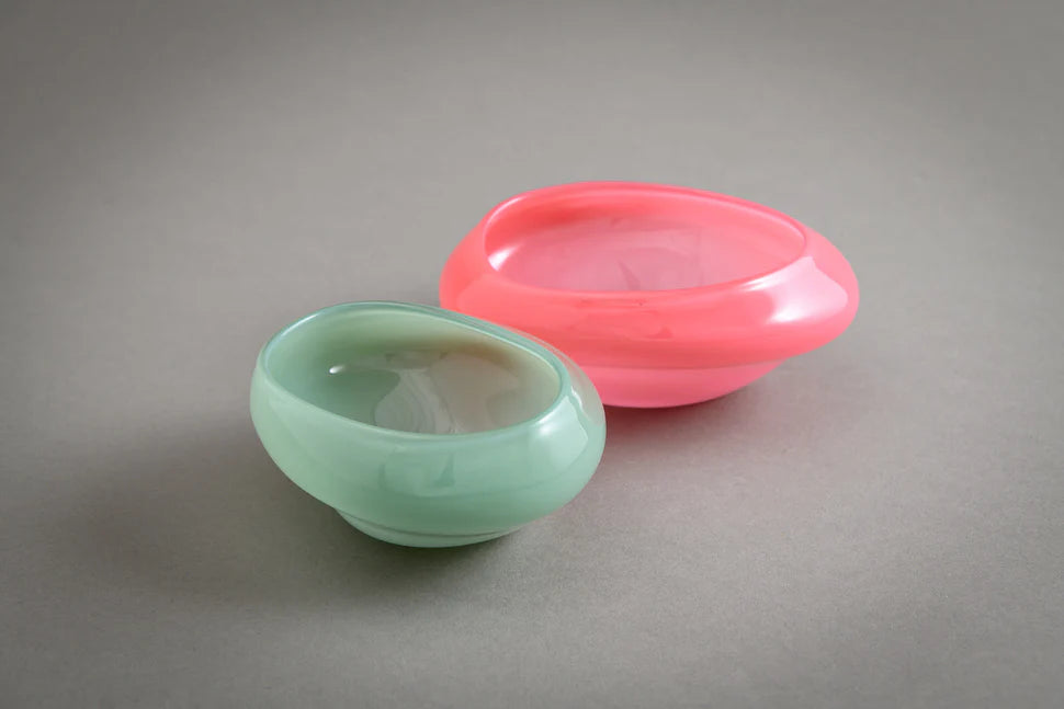 Helle Mardahl  THE DISH PAIR - Mint & Pink
