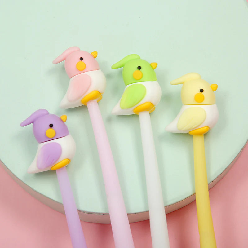 Bird Wiggle Gel Pen - Yellow