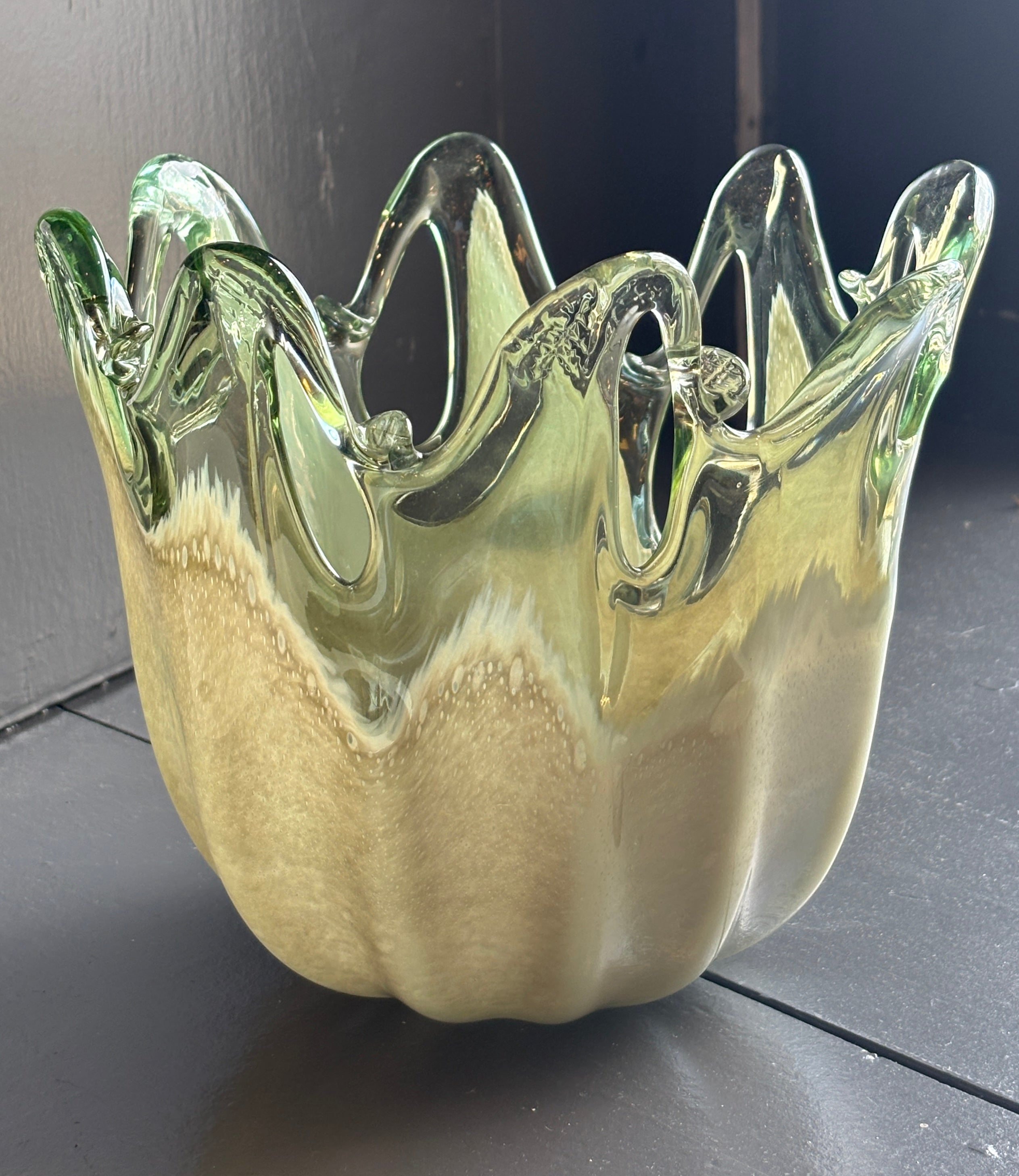 Murano Handblown Sculpted Glass - Green