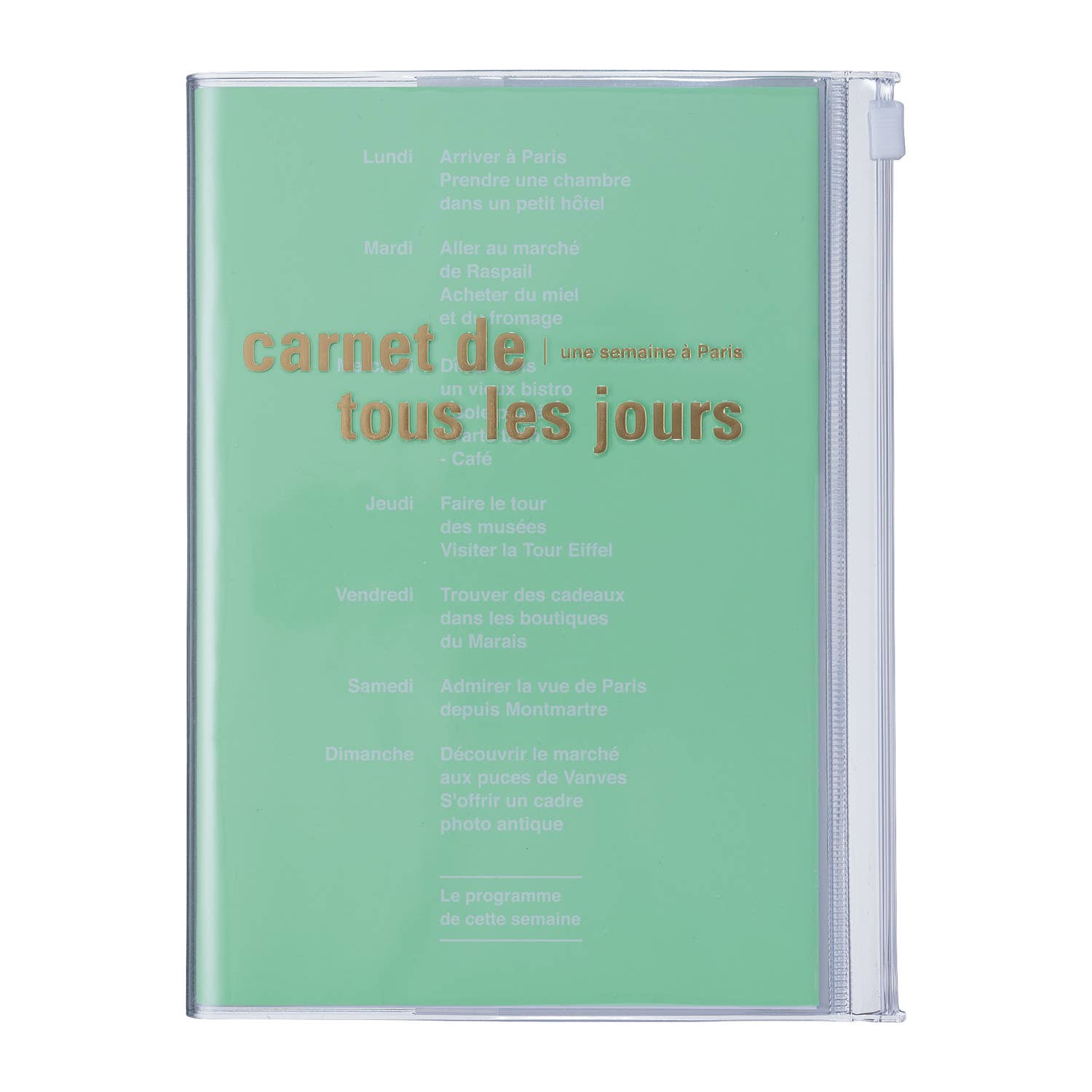 Eco-Friendly! B6 Zipper Notebook/tous les jours: Vivid Pink