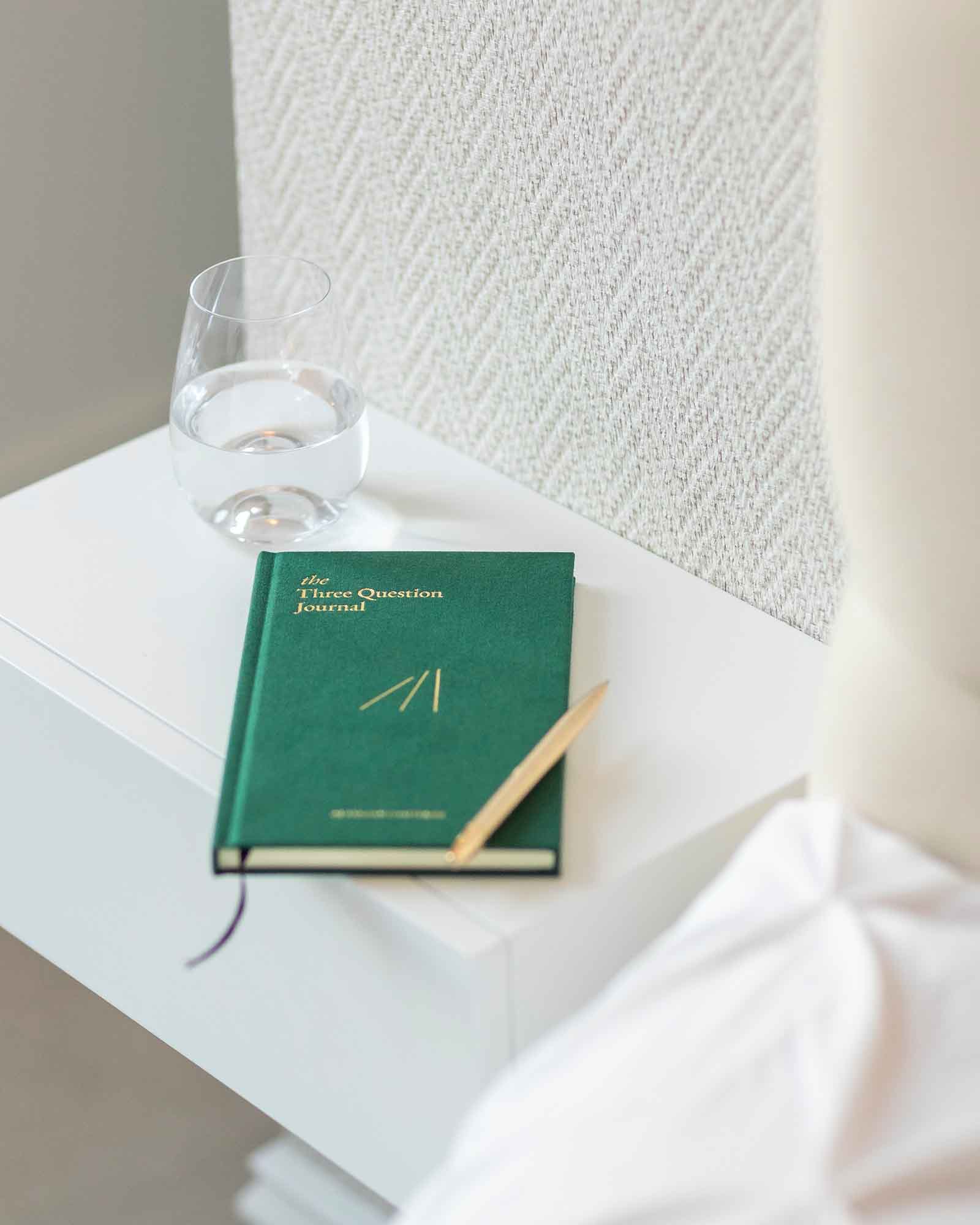 The Three Question Journal Green