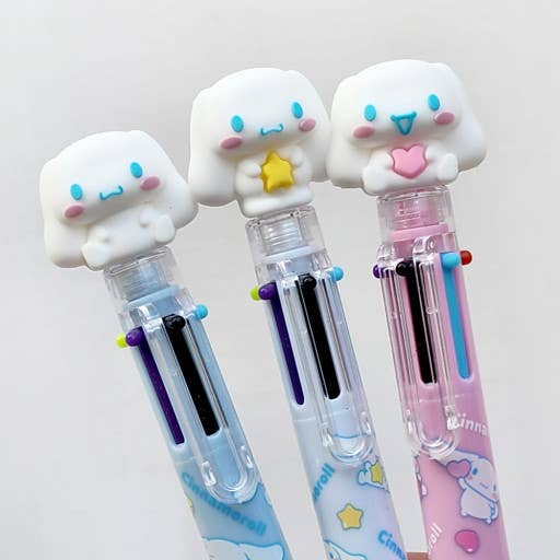 Sanrio Characters 6 Color Ball Point Pencil- 0.7mm : Cinnamoroll