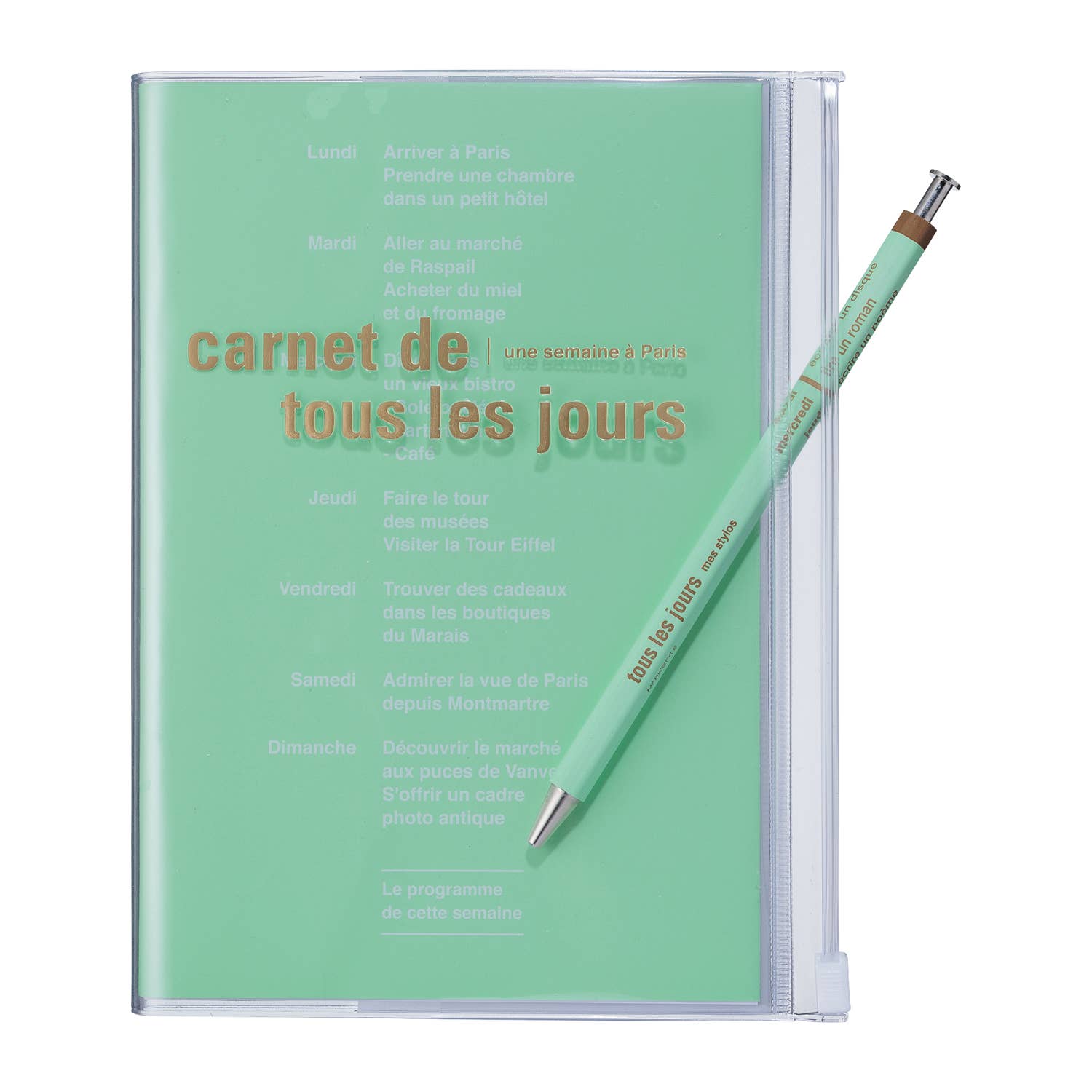 Eco-Friendly! B6 Zipper Notebook/tous les jours: Vivid Pink
