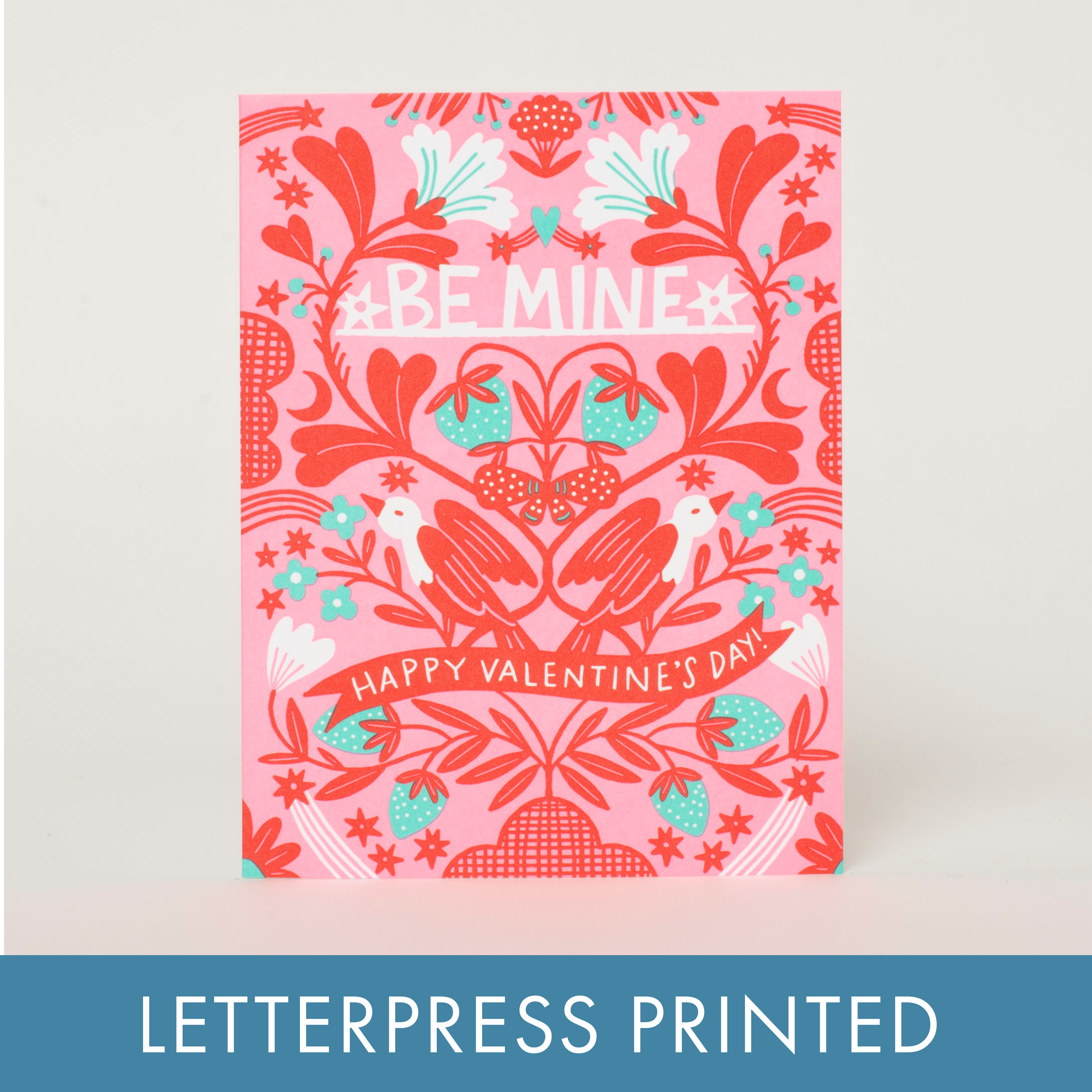 Papercut Valentine Letterpress Greeting Card by Hello!Lucky: Plastic sleeve