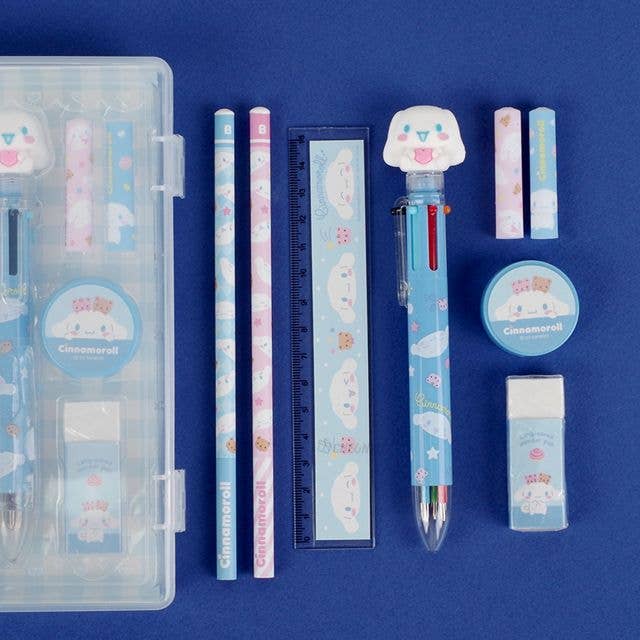 Sanrio Cinnamoroll Pencil, Pen School Office Stationery Set: Cinnamoroll