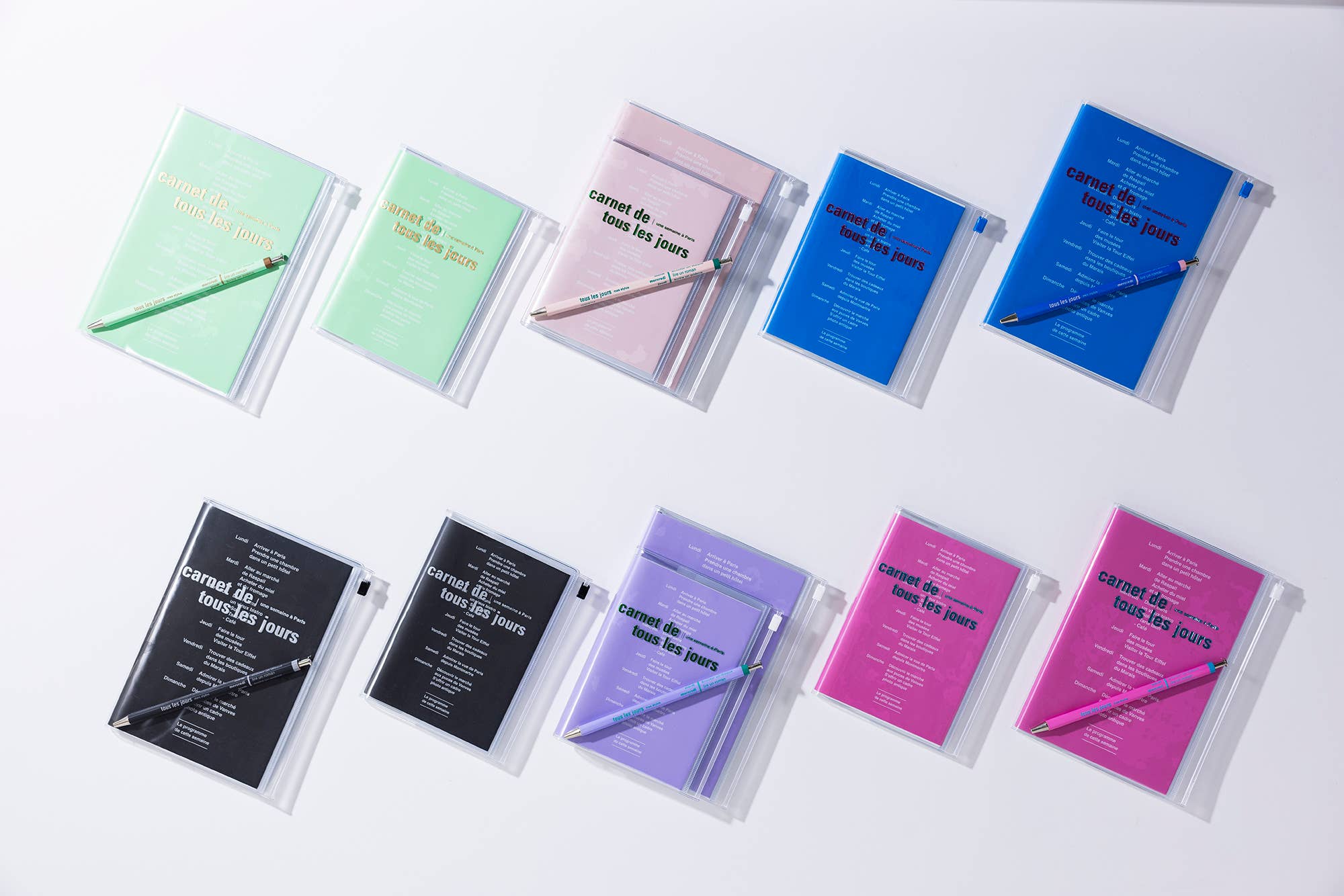 Eco-Friendly! B6 Zipper Notebook/tous les jours: Vivid Pink