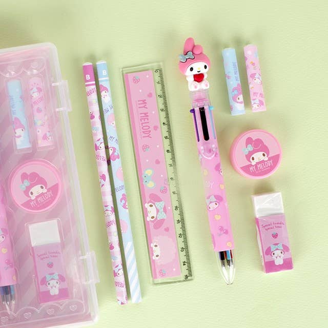 Sanrio Cinnamoroll Pencil, Pen School Office Stationery Set: Cinnamoroll