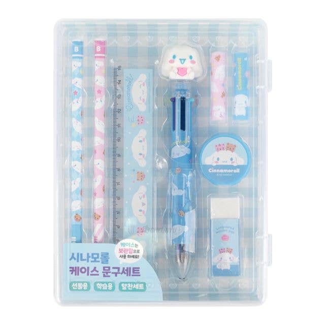 Sanrio Cinnamoroll Pencil, Pen School Office Stationery Set: Cinnamoroll