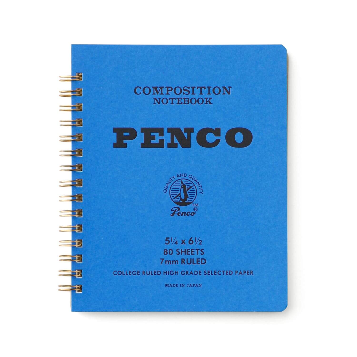 Penco Ruled Coil Notebook - M Blue