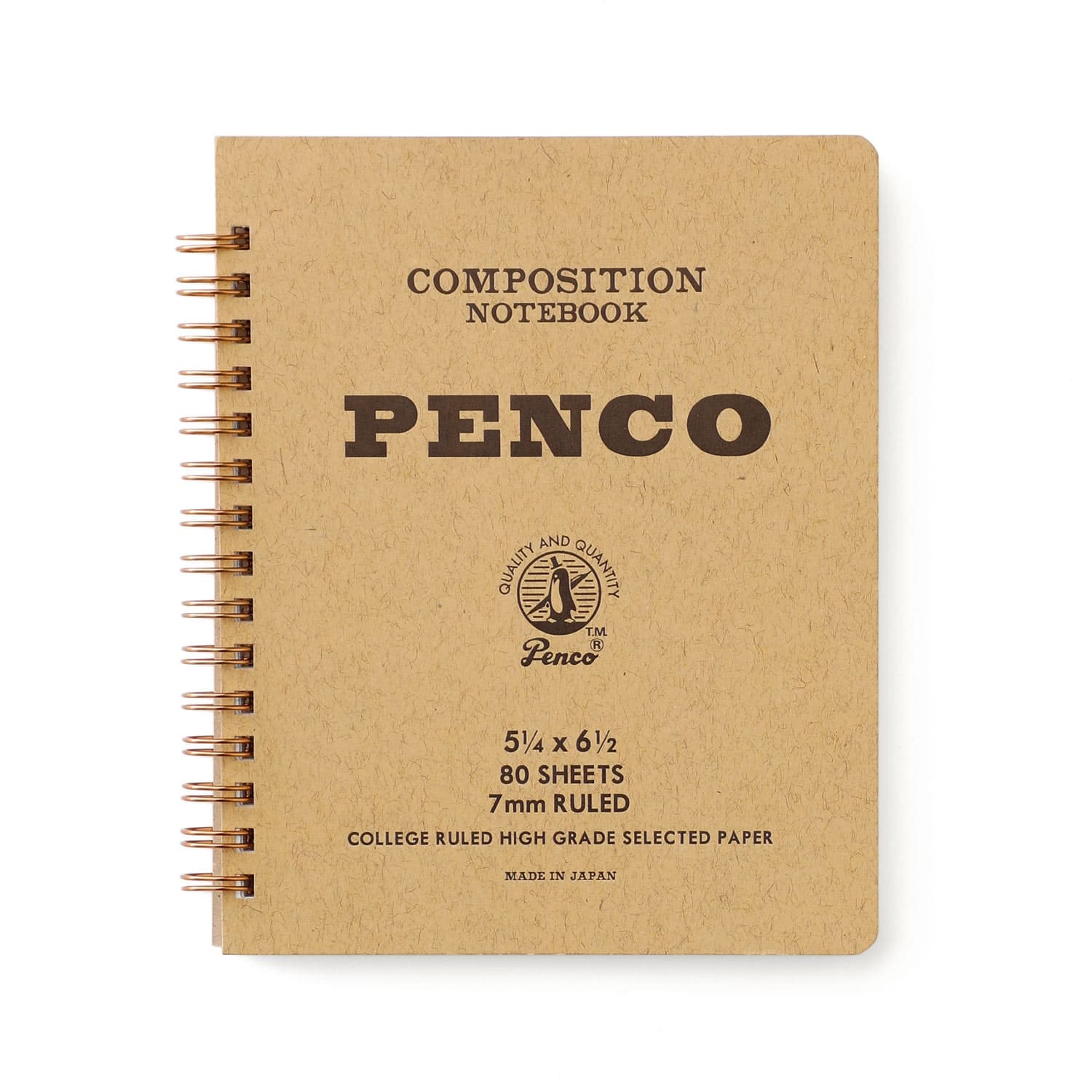 Penco Ruled Coil Notebook - M  Natural
