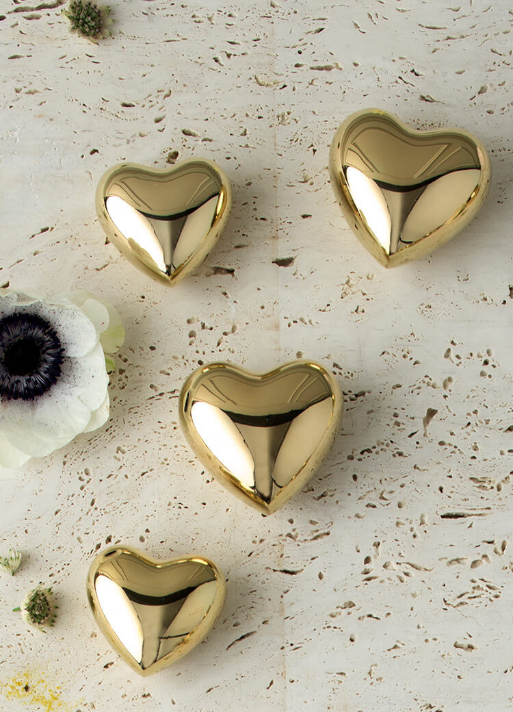 Skultuna Heart - Brass - Large