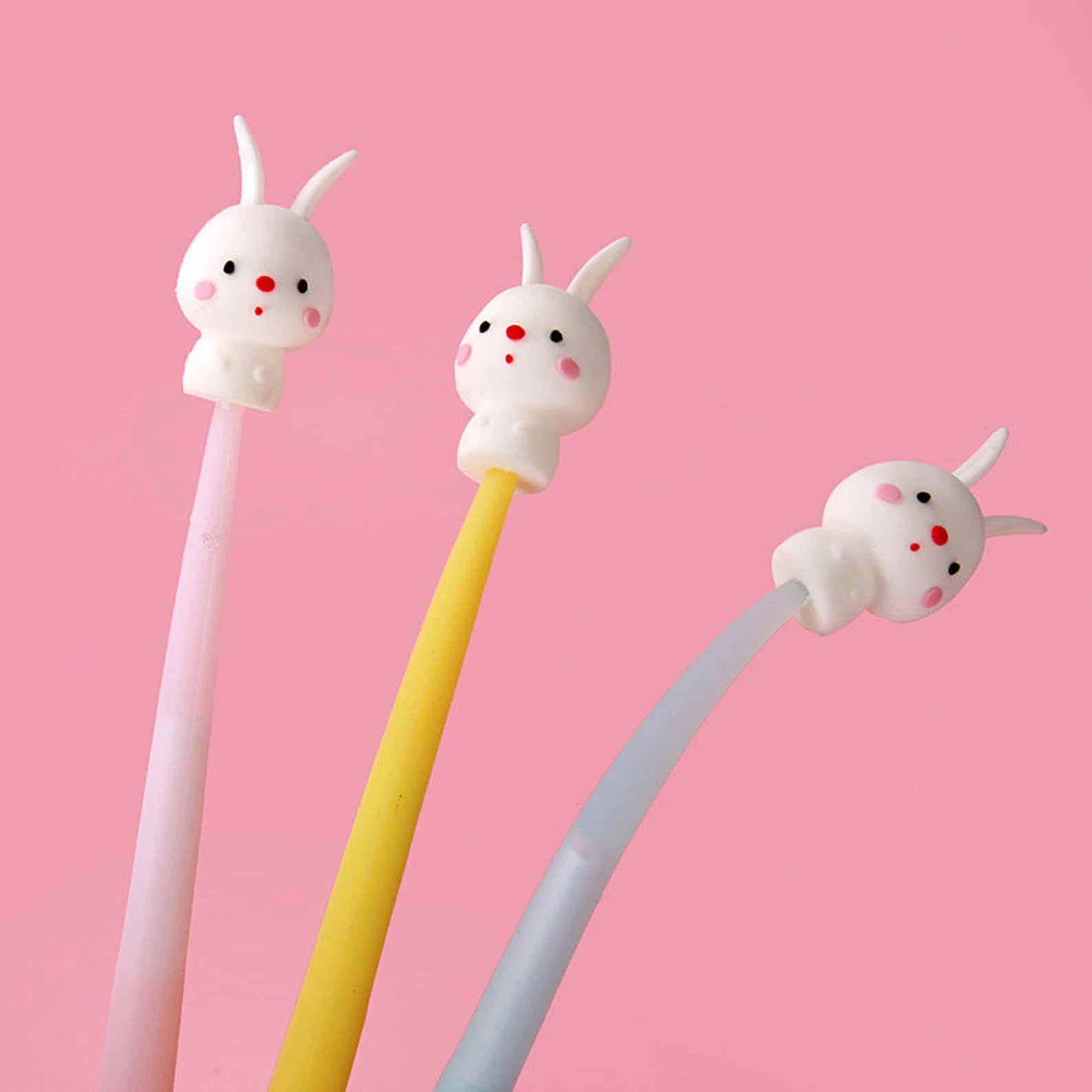 Bunny Wiggle Gel Pen - yellow