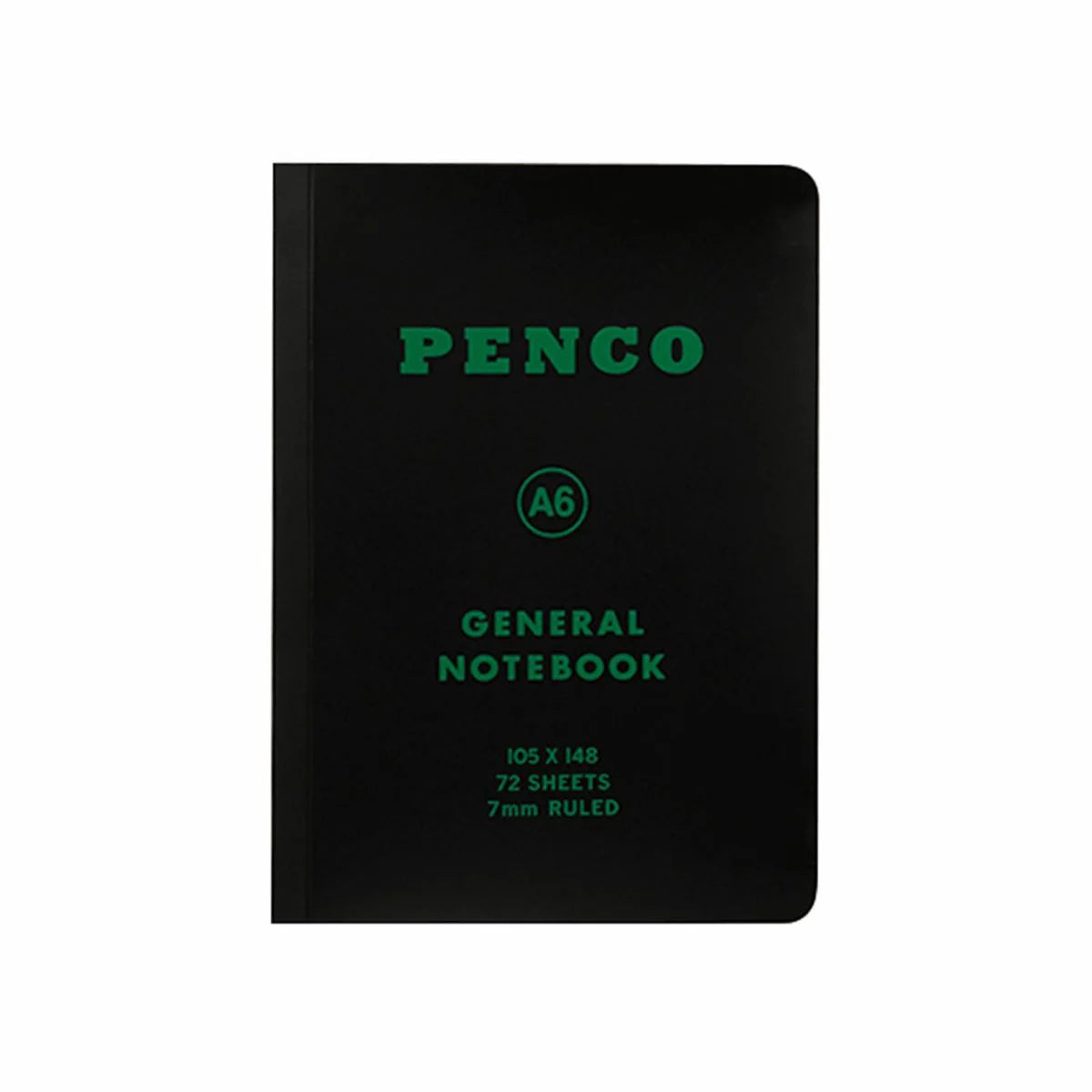 PENCO Soft PP Ruled Notebook – A6 Black