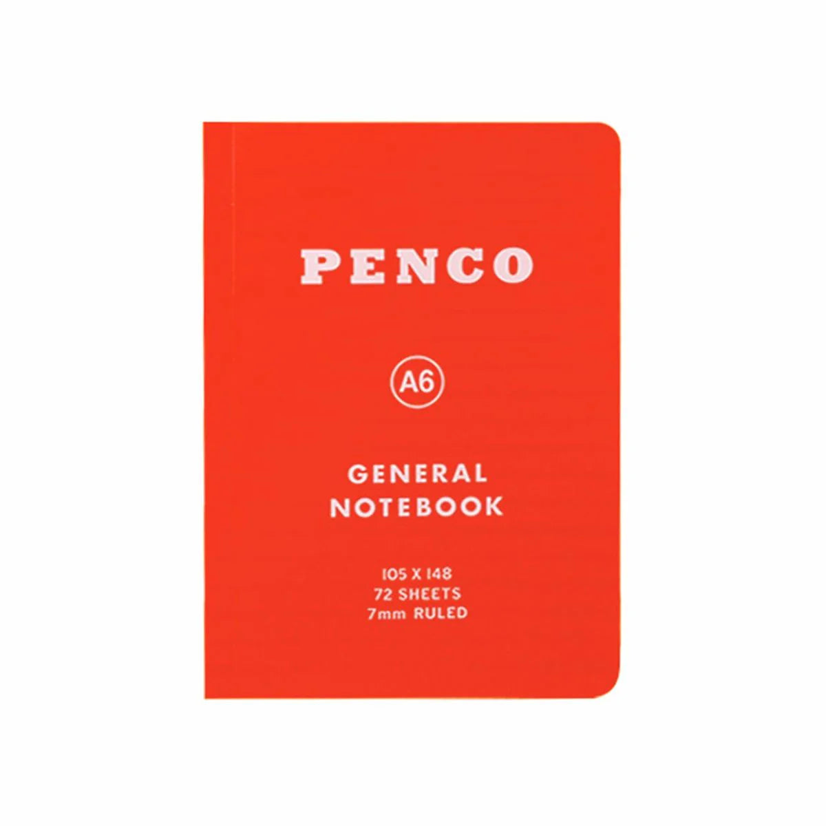 PENCO Soft PP Ruled Notebook – A6 Red