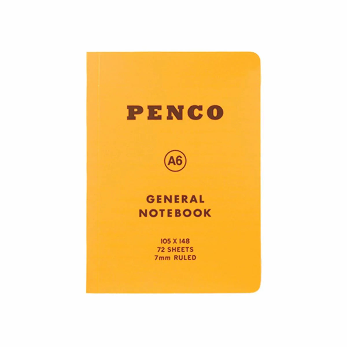 PENCO Soft PP Ruled Notebook – A6 Yellow