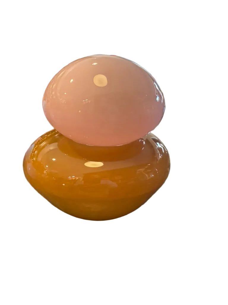 Helle Mardahl Bonbonniere in Milky Rose & Caramel — handmade glass worth caring for