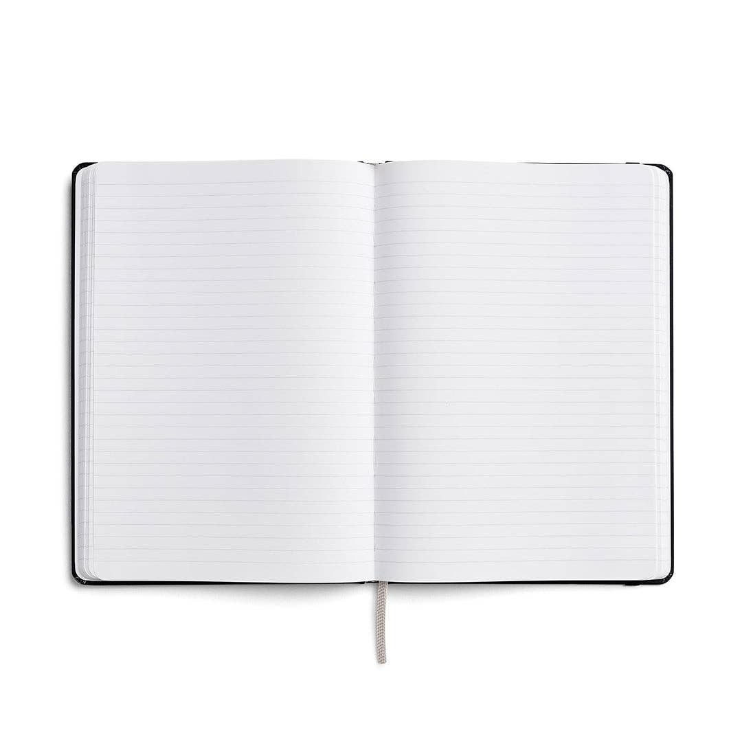 Karst - A5 Hardcover Notebook - Lined: Lemon