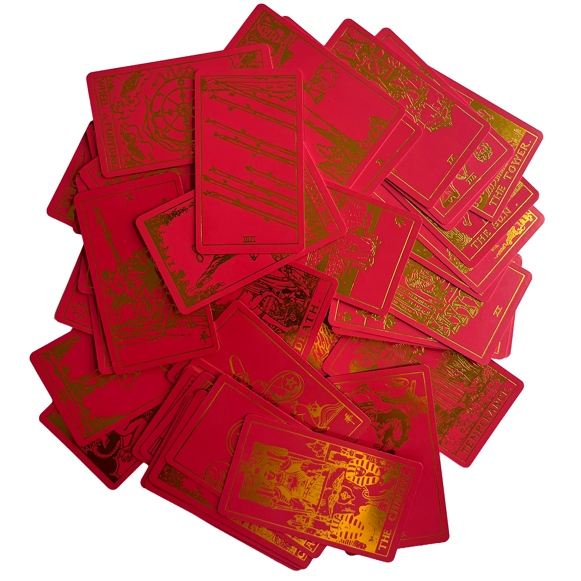 Scarlet Tarot Deck & Guide | Classic Design and Gold Foil