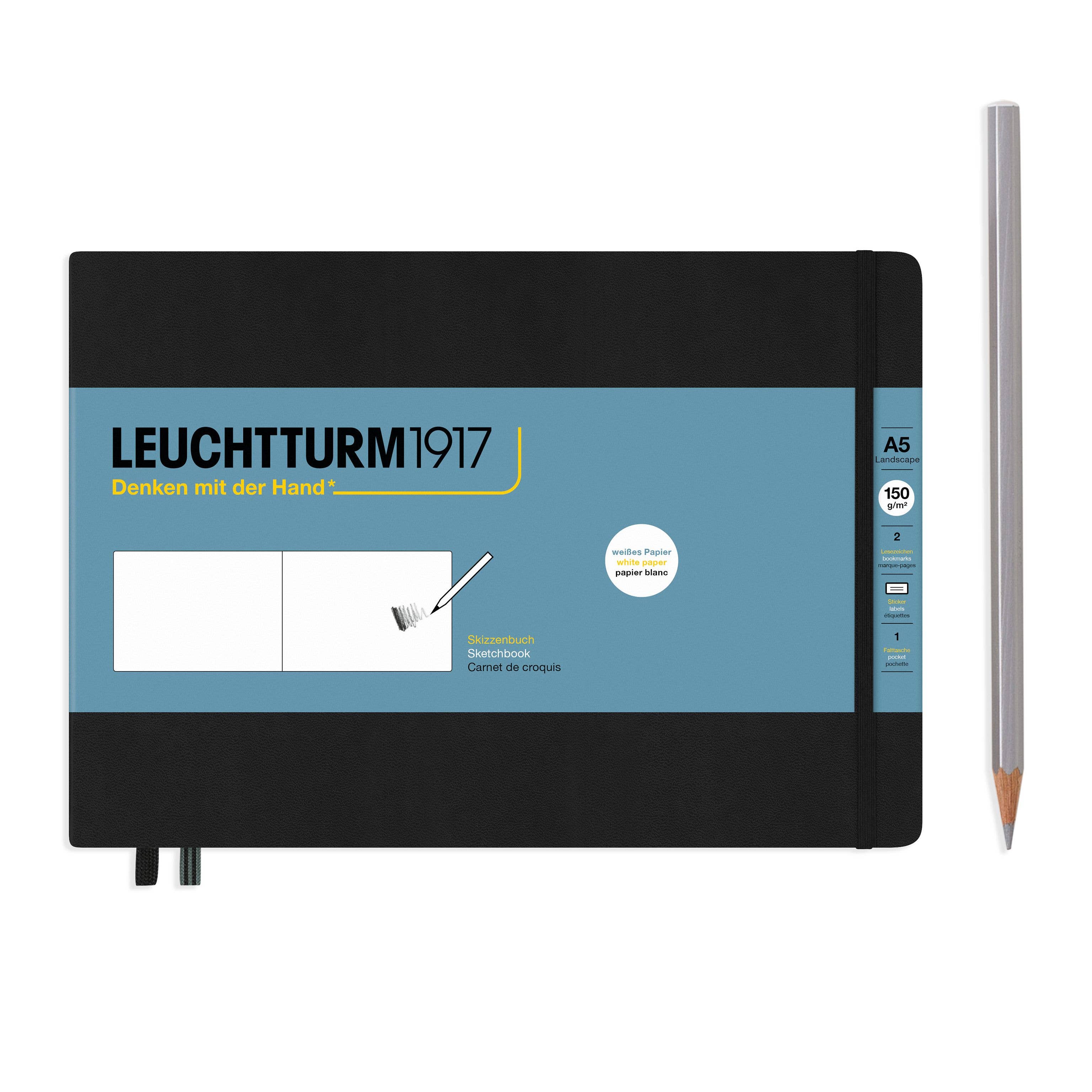 Sketchbooks - 150g/m² Paper Plain: Square / Black