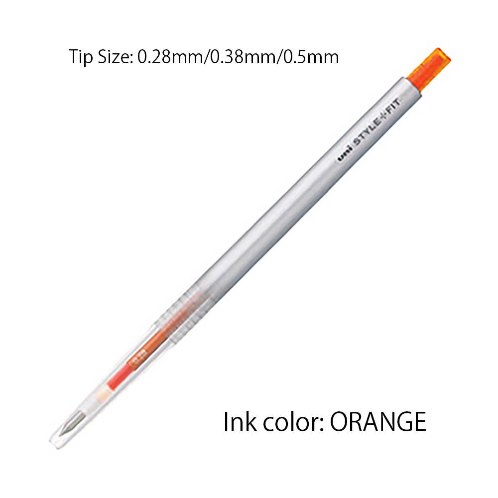 Blue Black UNI MITSUBISHI STYLE FIT SINGLE COLOR SLIM GEL PEN / 0.38mm