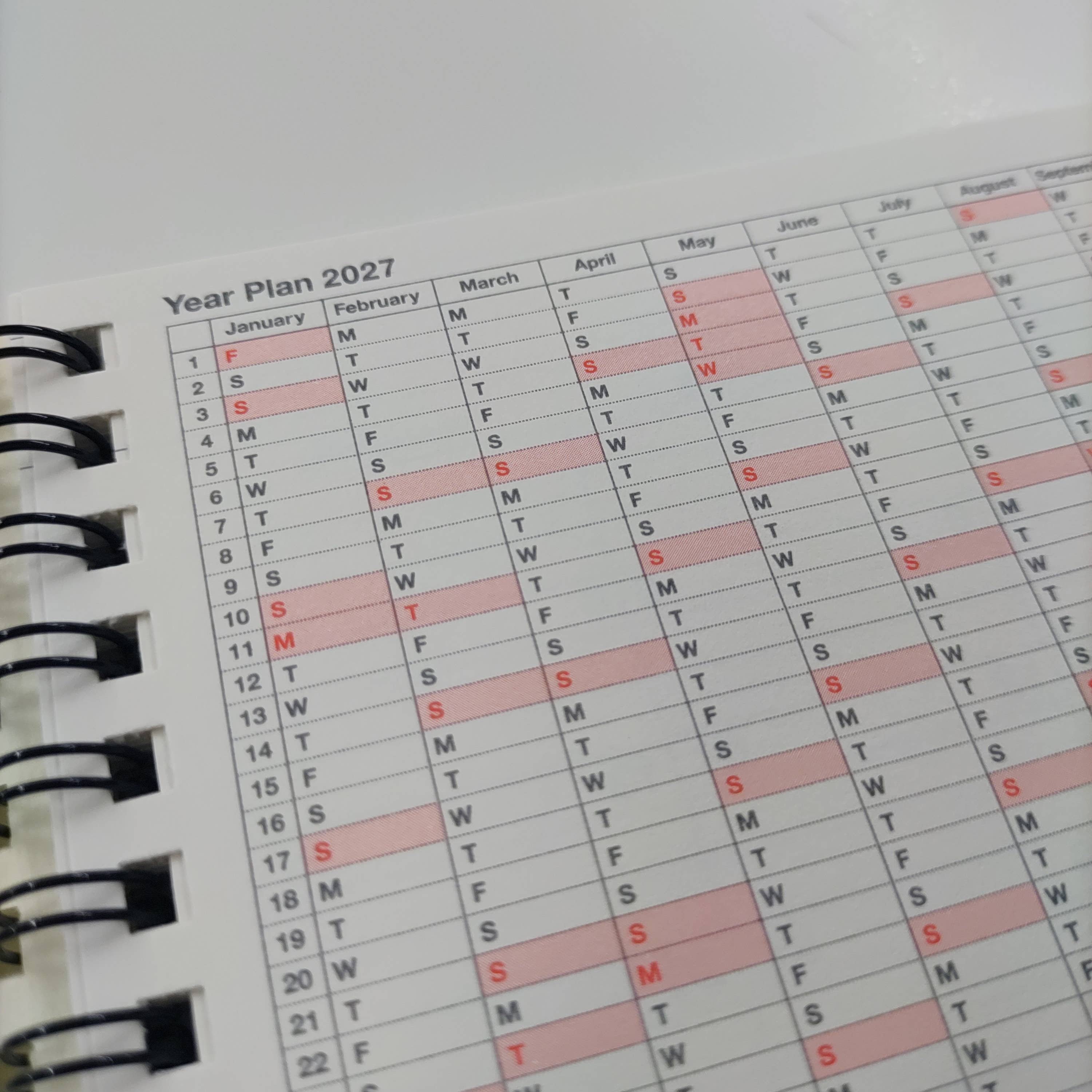 Notebook Calendar 2027 – Monthly Planner with Notes B7, XS : Khaki