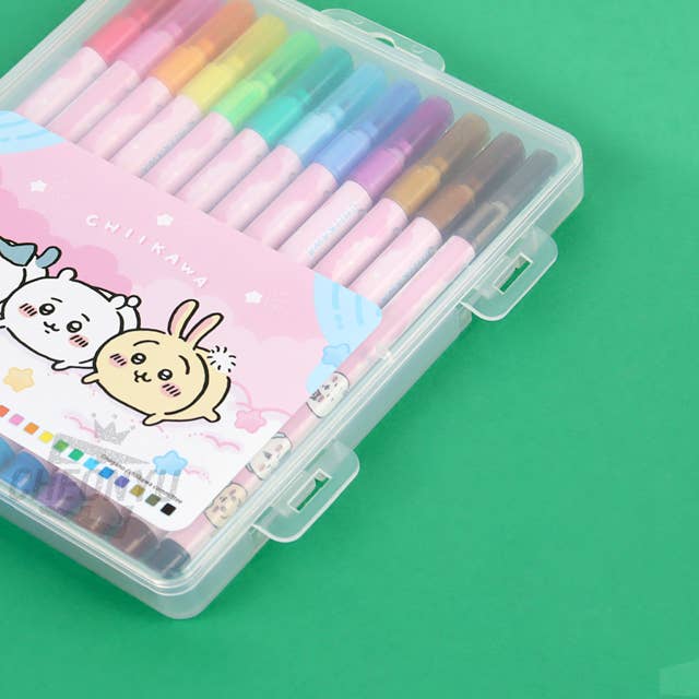 Chiikawa 12 Color Felt-tip Pen Marker SET with CASE