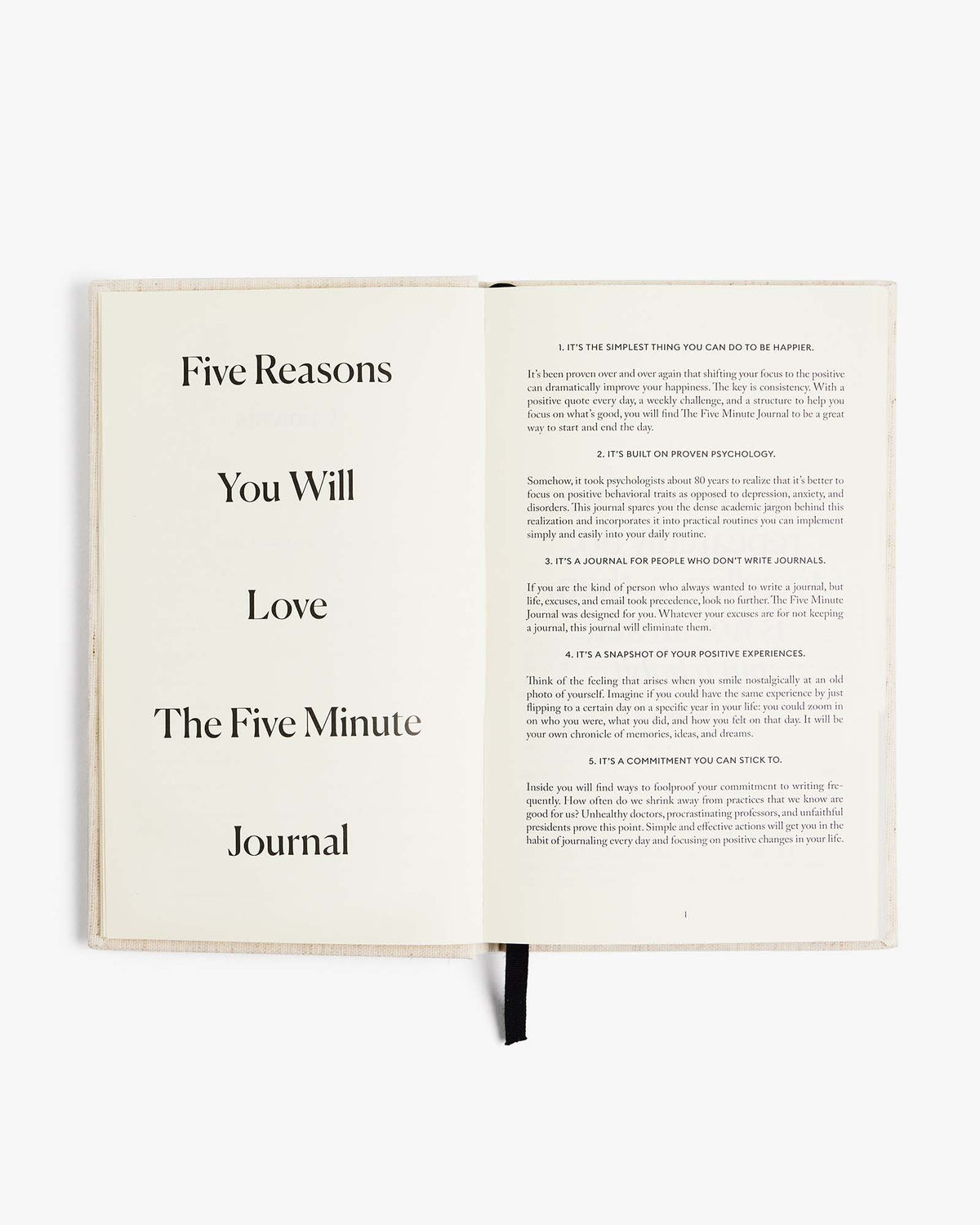 The Five Minute Journal Blue Bow | Exclusive Print