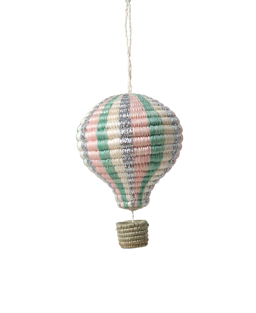 Pastel Hot Air Balloon Ornament