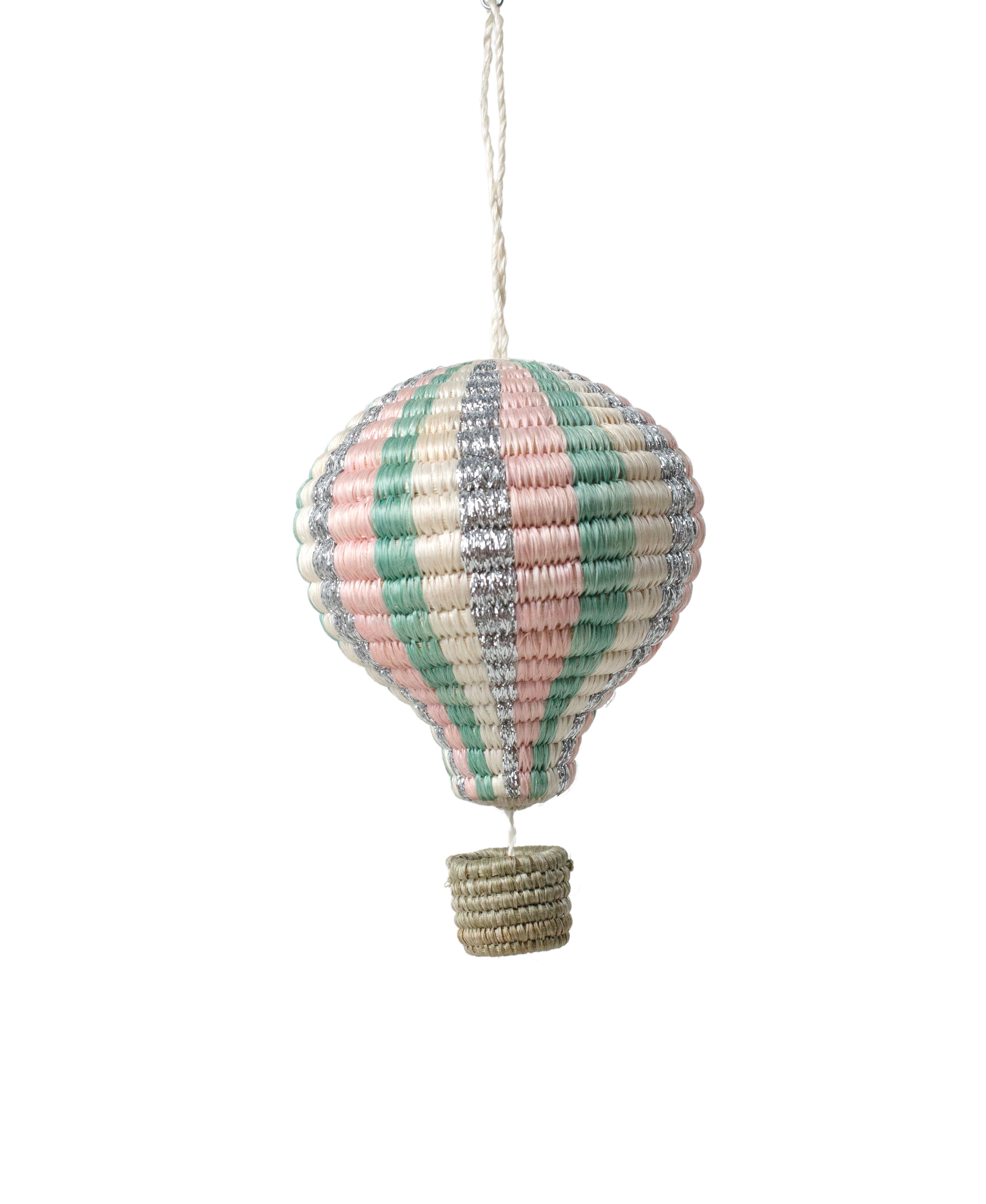 Pastel Hot Air Balloon Ornament