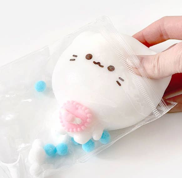Pocket Cat Mochi Squishy – Soft Sensory Stress Toy