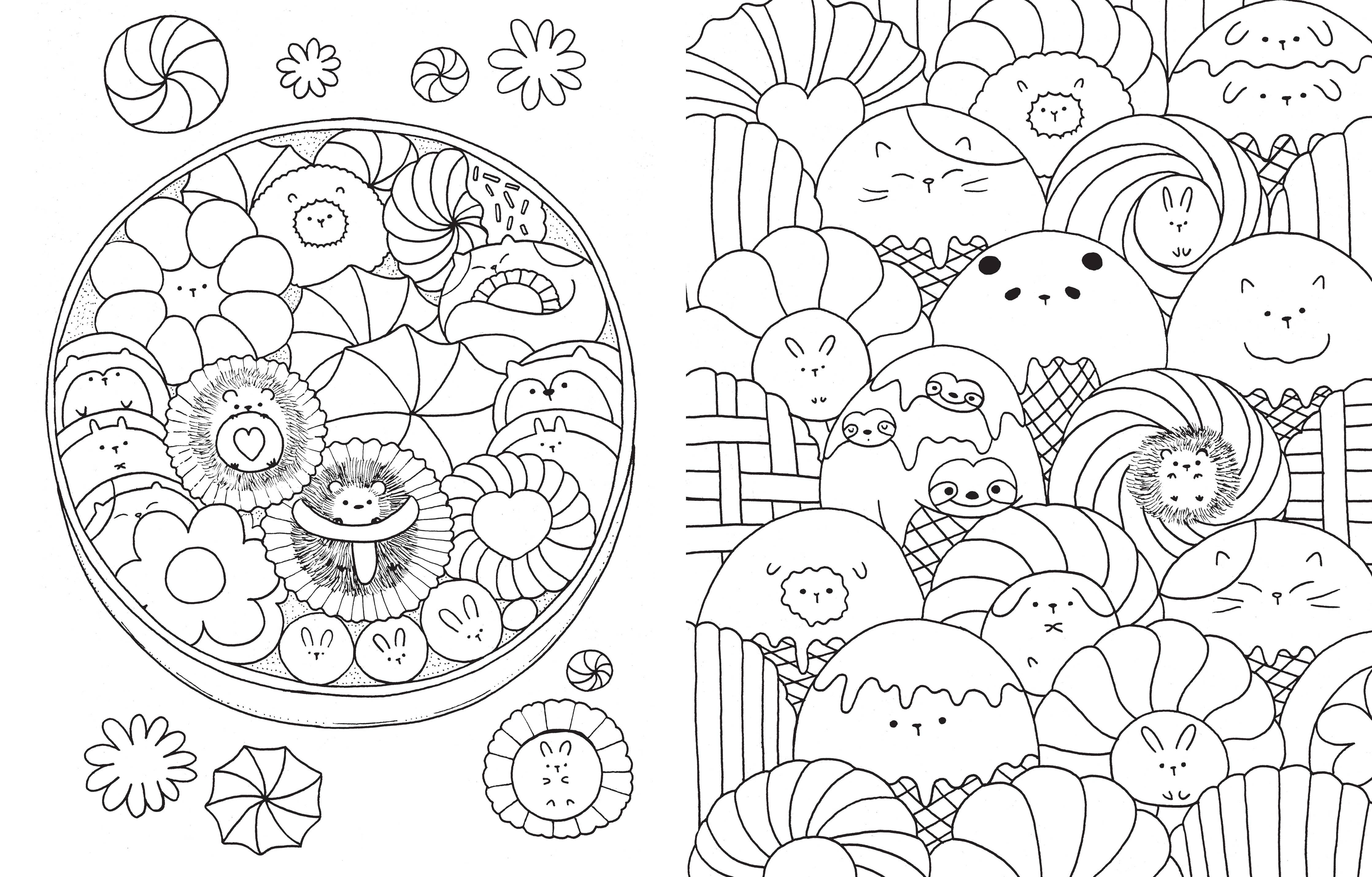 A Million Cute Animals Coloring Book