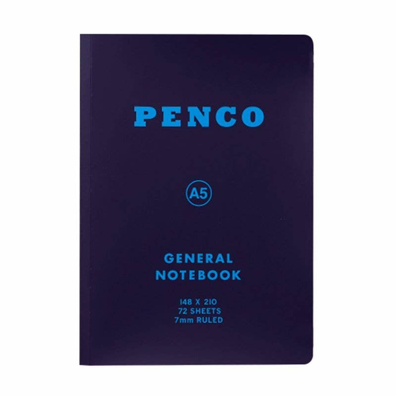 Soft PP Notebook Ruled / A5: Black