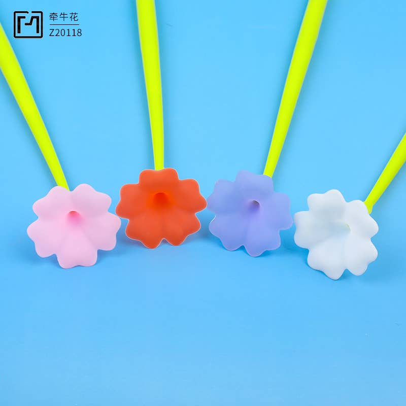 Morning Glory Flower Wiggle Pad Gel Pen