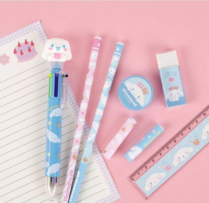 Sanrio Cinnamoroll Pencil, Pen School Office Stationery Set: Hello Kitty