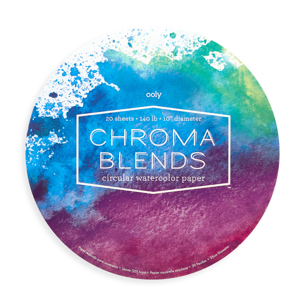 OOLY, Chroma Blends Circular Acid-Free Watercolor Paper Pad