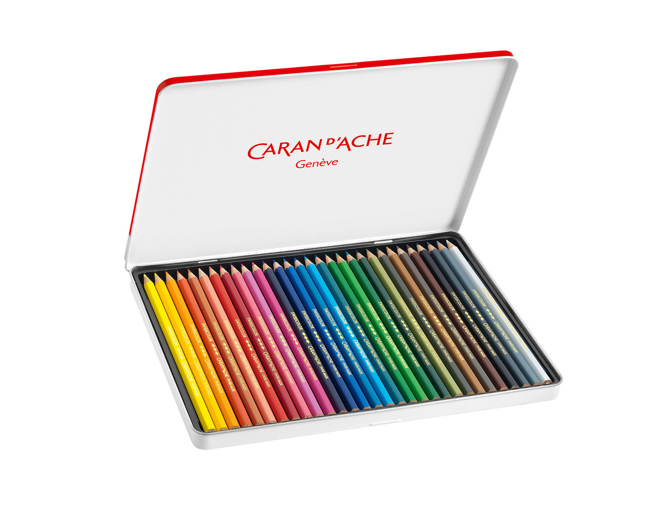 Caran D'Ache - Swisscolor Pencils Metal Box - 30 Pack