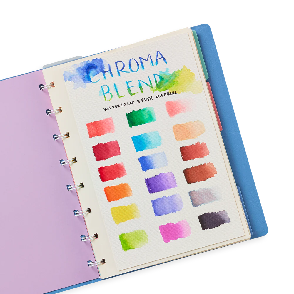 Ooly Chroma Blends Watercolor Brush Markers - Set of 18