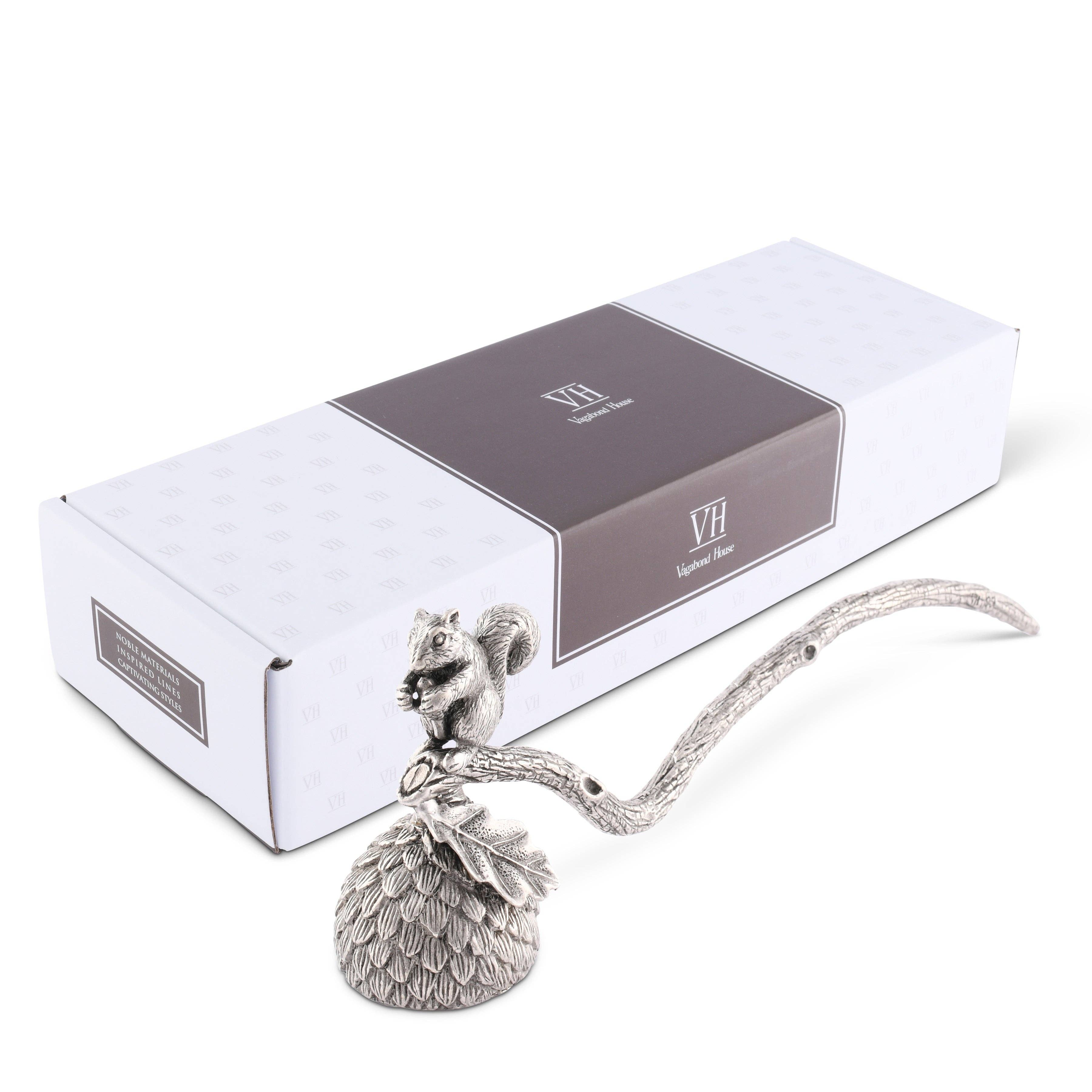 Pewter Squirrel Candle Snuffer