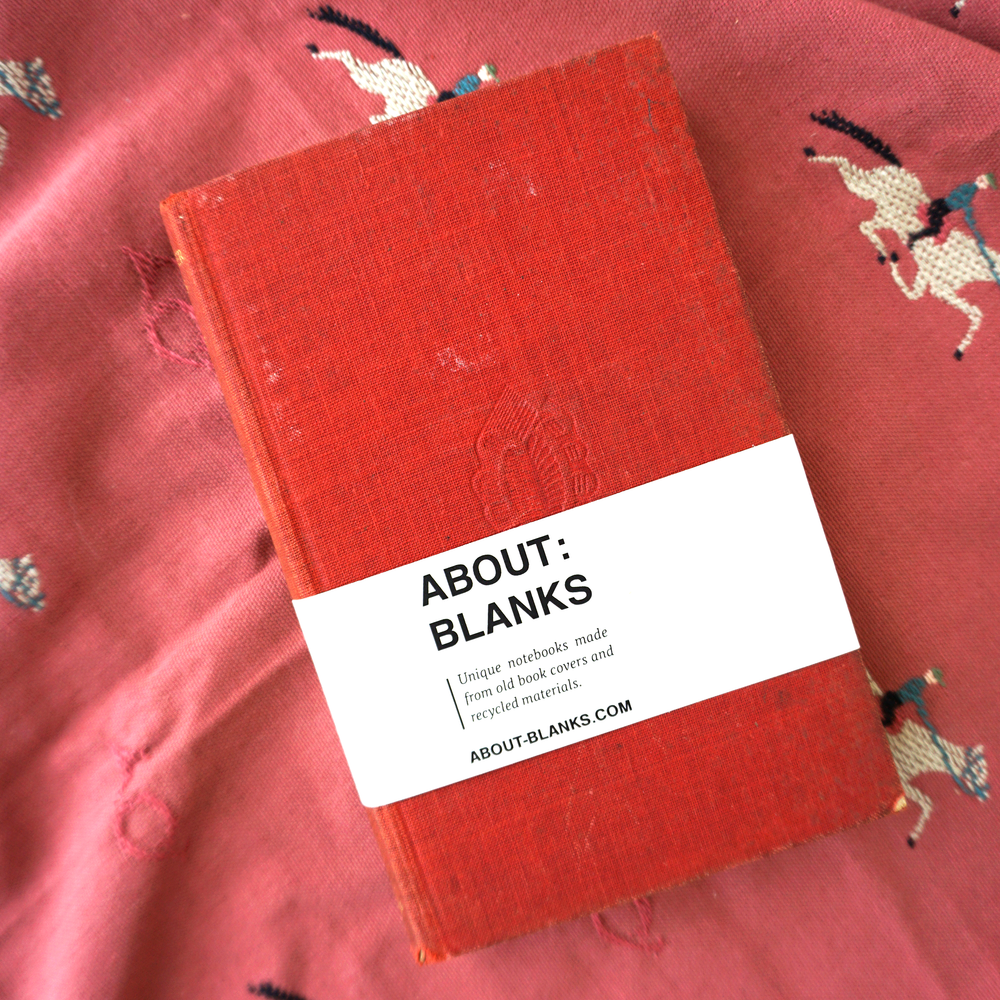 Vintage About Blanks Notebook: Red 2