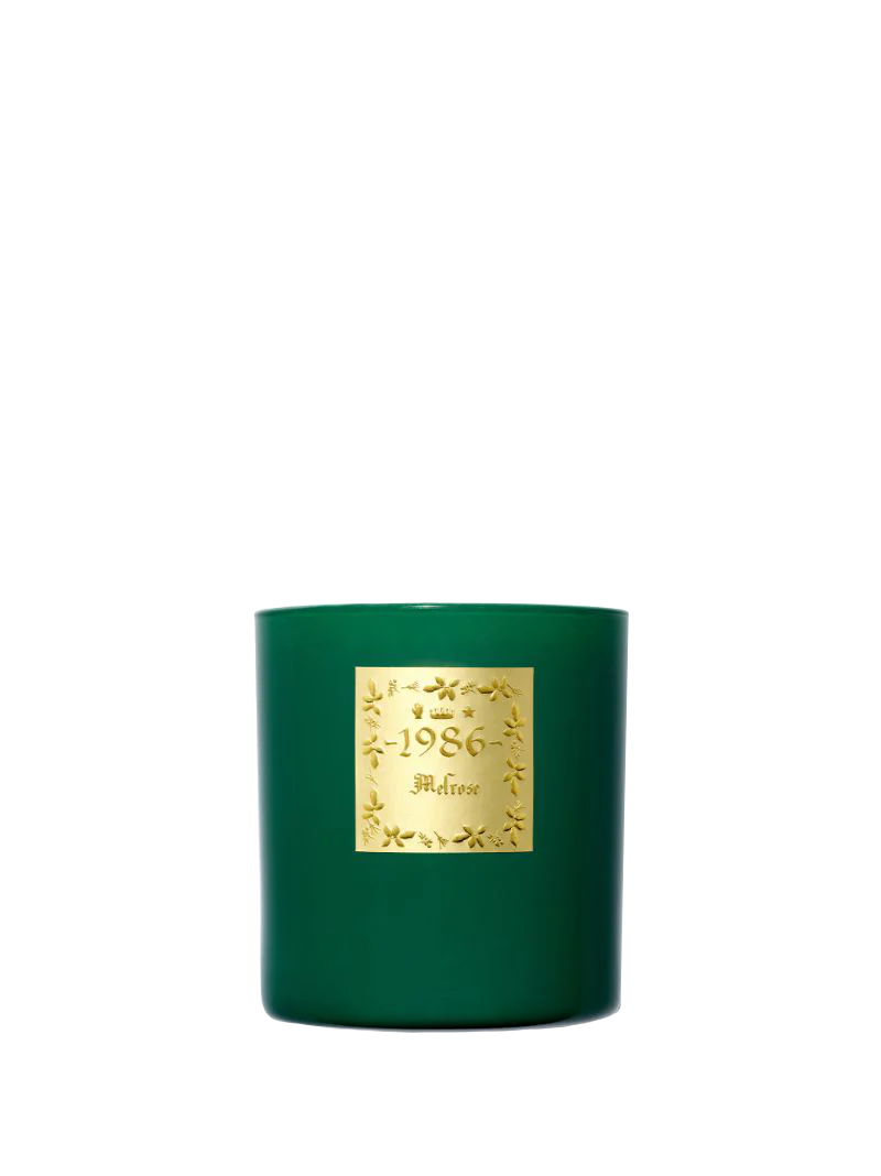 1986 Emerald Glass Melrose Candle