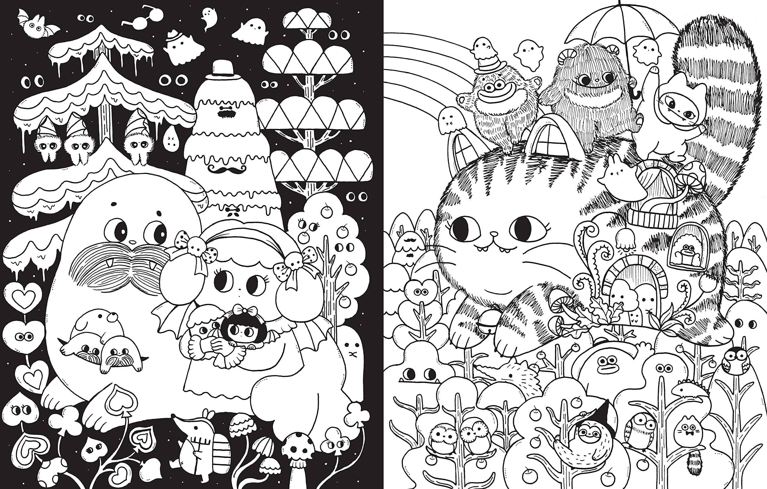 A Million Little Monsters Coloring Book: Trade Paperback
